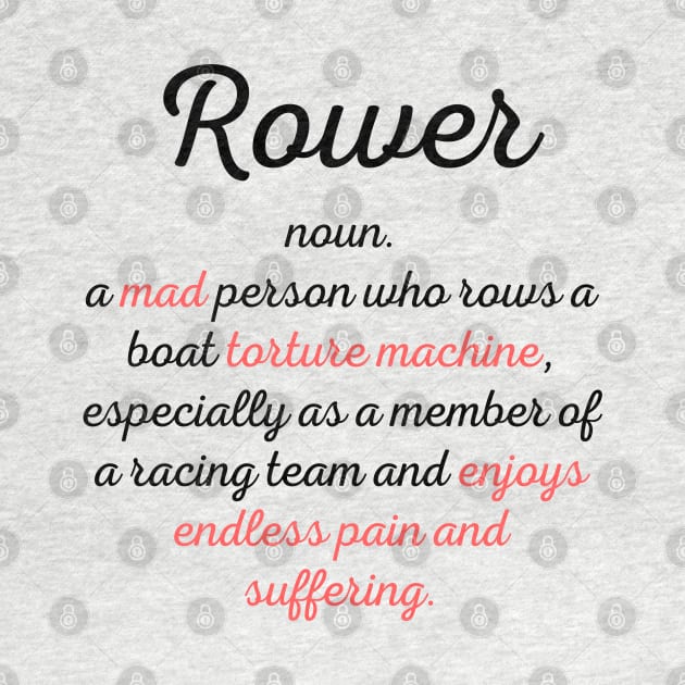 Rowing funny definition by RowingParadise